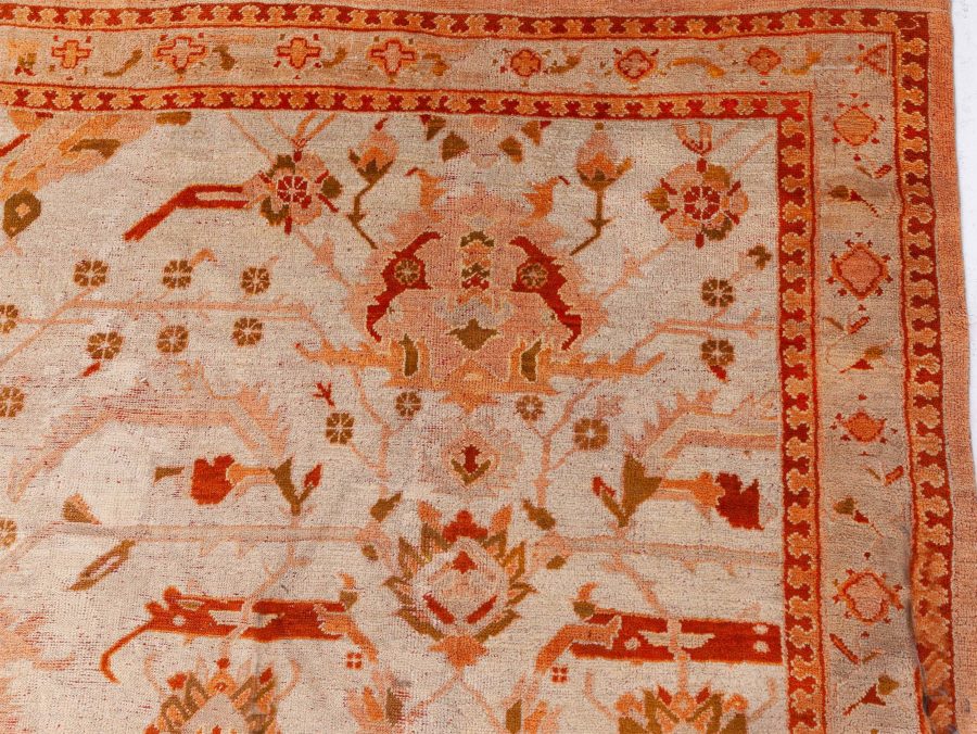 Turkish Oushak Rug BB8396
