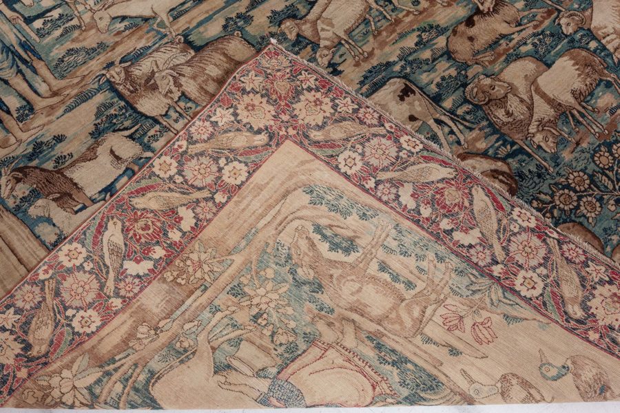 Antique Rare Pictorial Biblical Rug BB8402