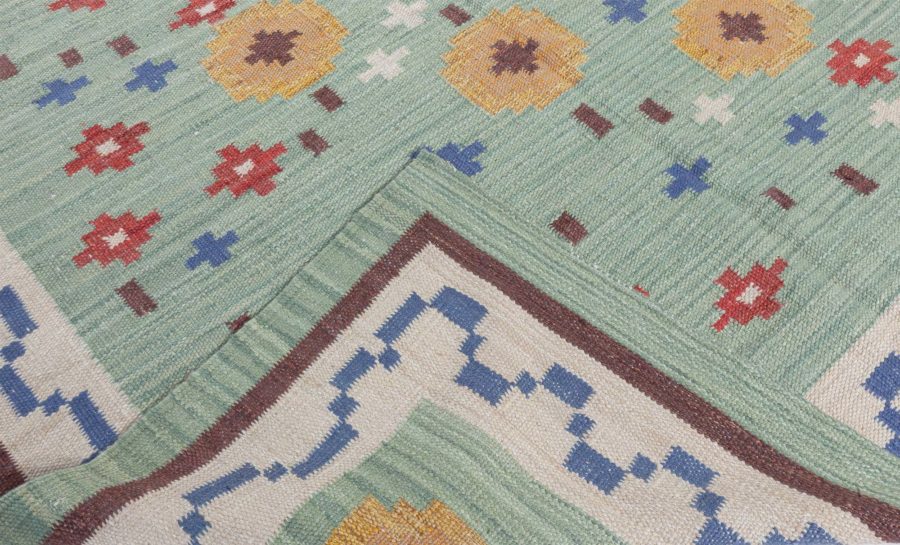 Swedish Flat Weave Rug N12651