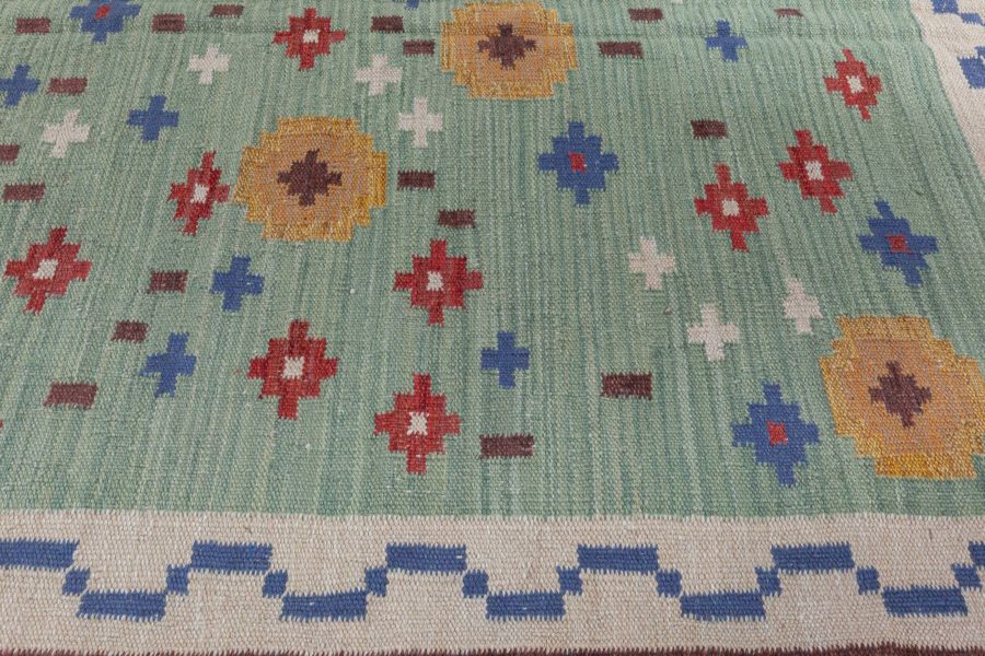 Swedish Flat Weave Rug N12651