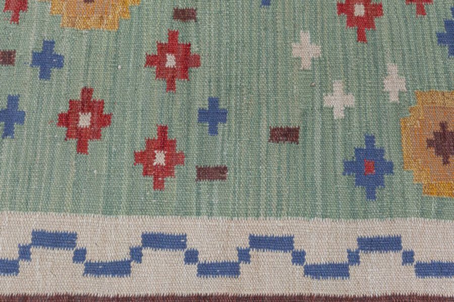 Swedish Flat Weave Rug N12651