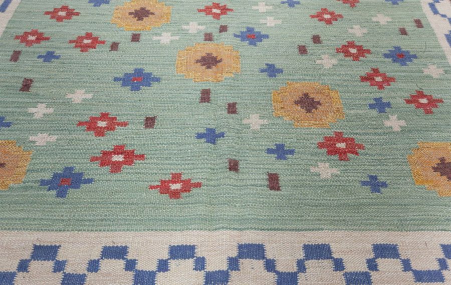 Swedish Flat Weave Rug N12651