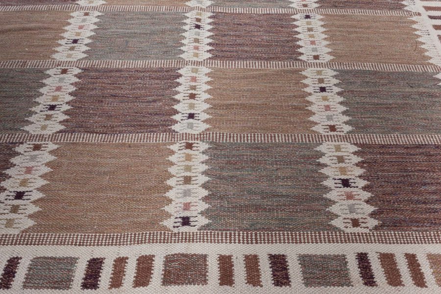 Swedish Flat Weave Rug N12652