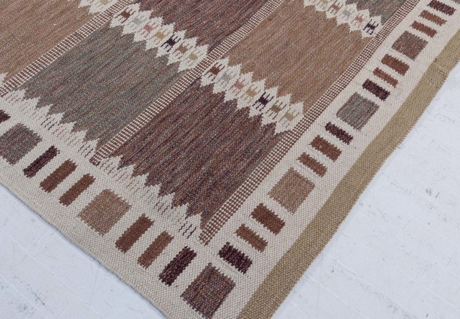 Swedish Flat Weave Rug N12652