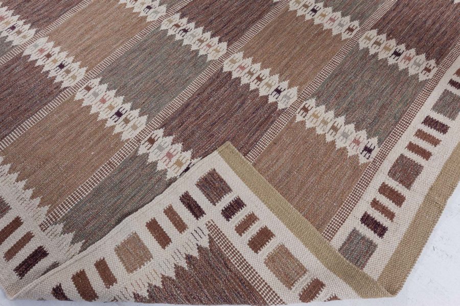 Swedish Flat Weave Rug N12652