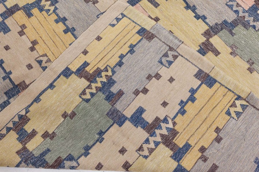 Swedish Flat Weave Rug N12676