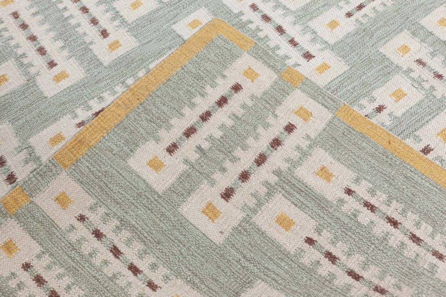 Swedish Flat Weave Rug N12679