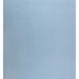 Modern Flatweave Solid Light Blue Oversized Wool Rug N12670