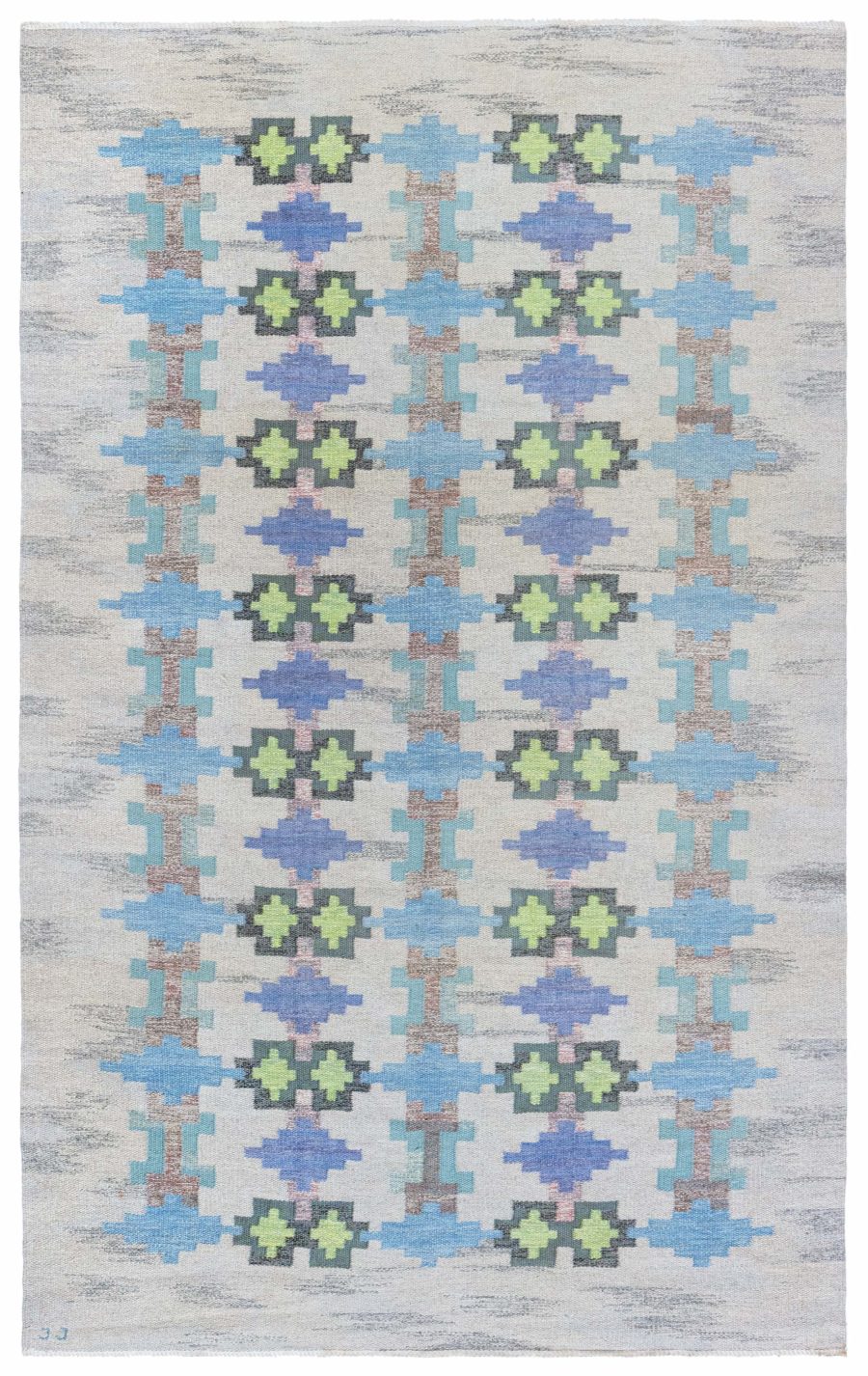 Swedish Flat Woven Rug by Judith Johansson BB8359