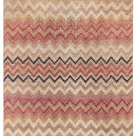 Scandinavian Mid-Century Abstract Warm Tan Hand-Knotted Wool Rug Half Pile BB8386
