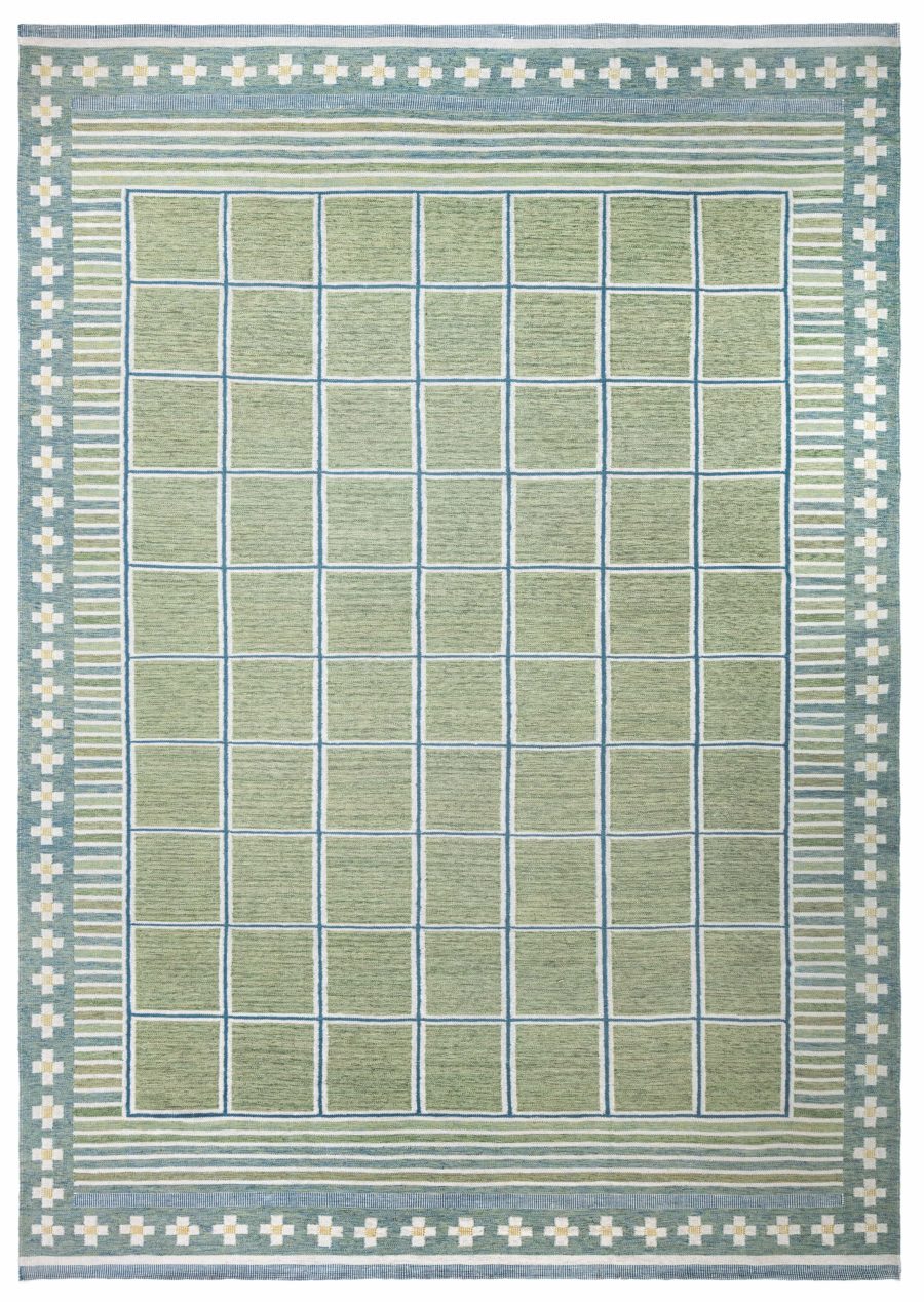 Swedish Flat Weave Rug N12708