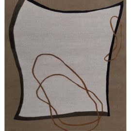 Vintage French Art Deco Light Gray Hand-Knotted Wool Rug BB8408