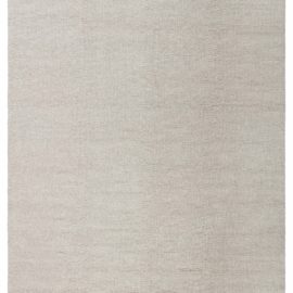 Contemporary Flatweave Solid Light Beige Wool Carpet “Mojave” N12716