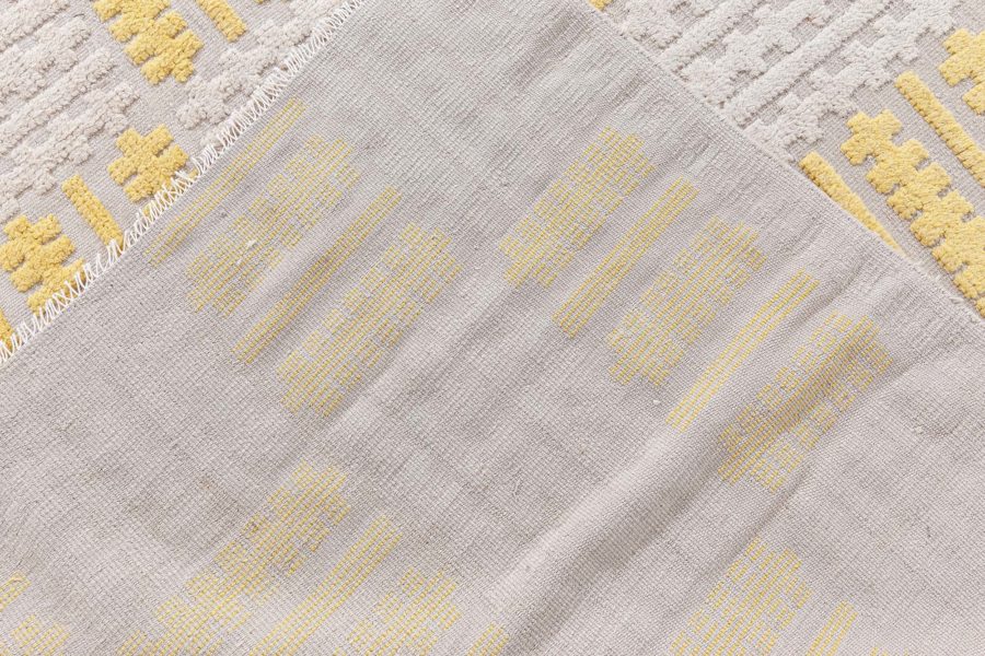 Modern Swedish Half Pile Rug N12748