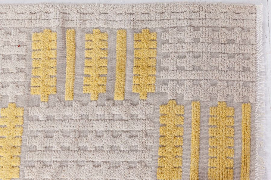 Modern Swedish Half Pile Rug N12748