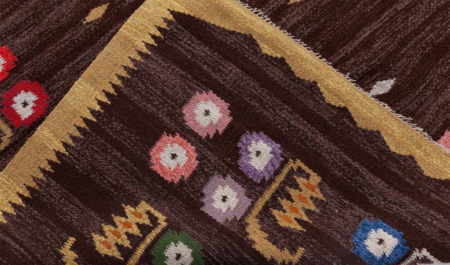 Swedish Flat Woven Rug by Solveig Westerberg BB8533