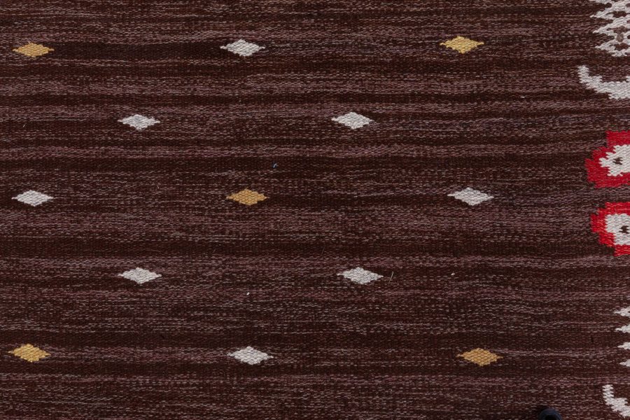 Swedish Flat Woven Rug by Solveig Westerberg BB8533