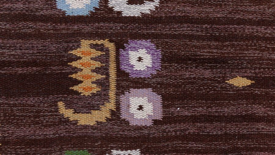 Swedish Flat Woven Rug by Solveig Westerberg BB8533