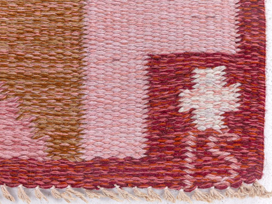 Swedish Flat Woven Rug by Ingegerd Silow BB8537