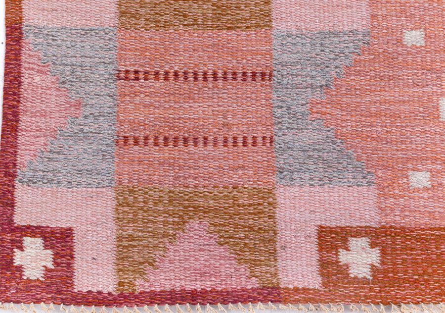 Swedish Flat Woven Rug by Ingegerd Silow BB8537