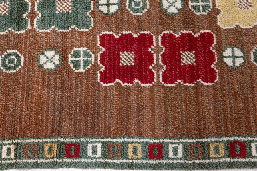 Swedish Pile Rug With Initials Ch W BB8608