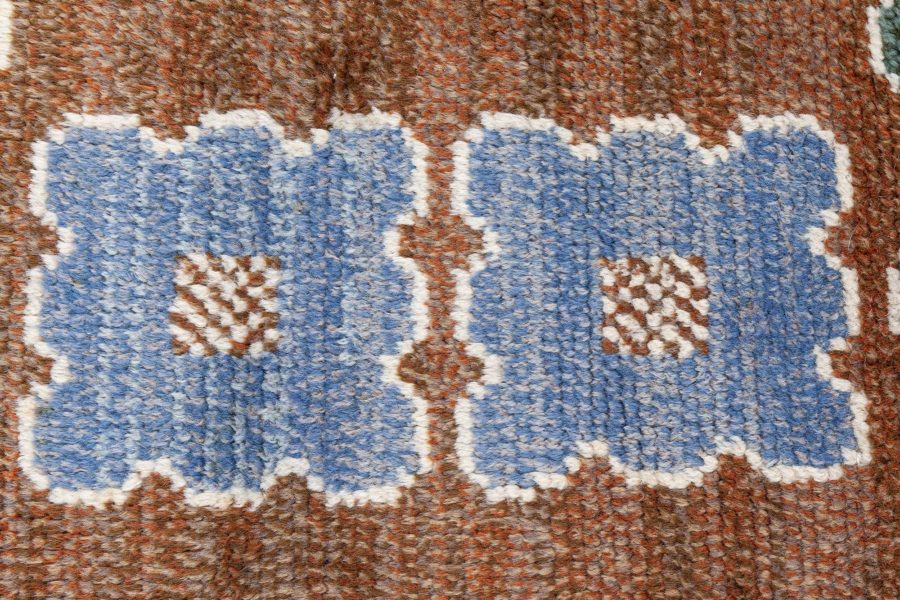 Swedish Pile Rug With Initials Ch W BB8608