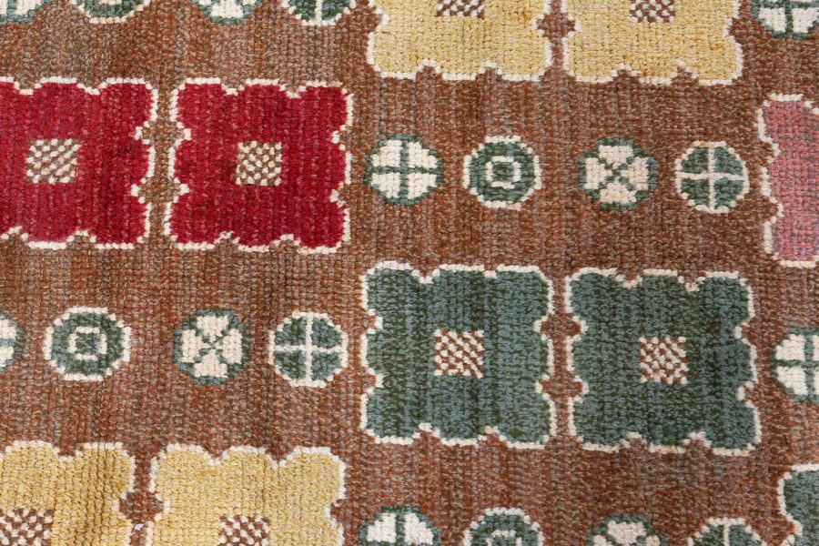 Swedish Pile Rug With Initials Ch W BB8608