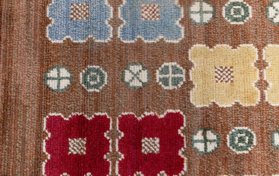 Swedish Pile Rug With Initials Ch W BB8608