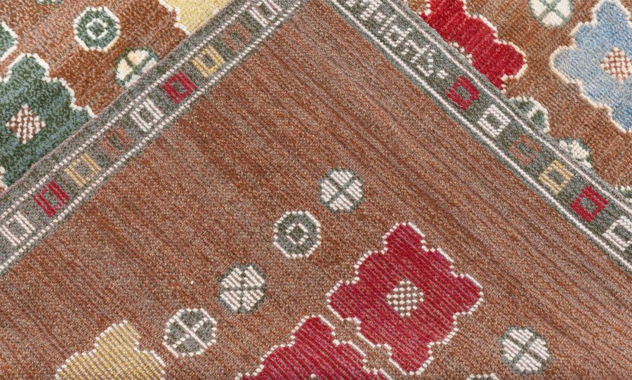 Swedish Pile Rug With Initials Ch W BB8608