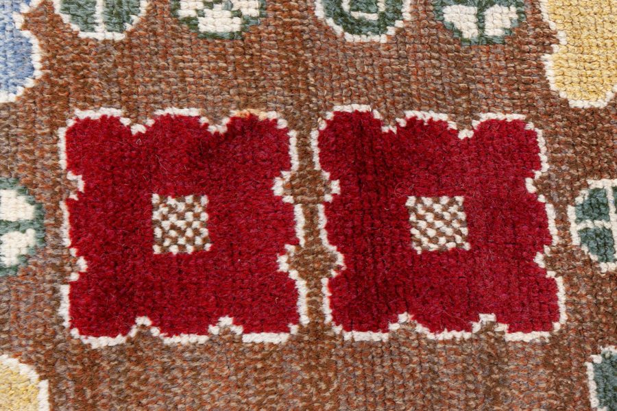 Swedish Pile Rug With Initials Ch W BB8608