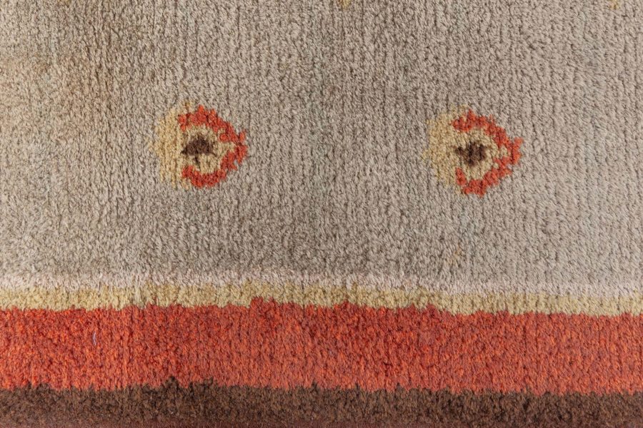 Vintage Finnish Hand-Knotted Wool Pile Rug BB8609