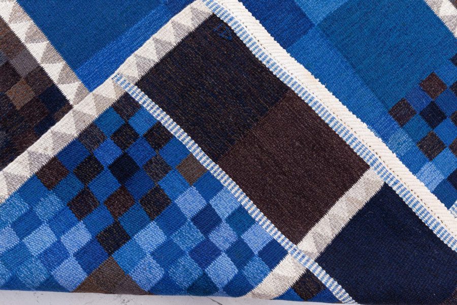 Swedish Flat Woven Rug  by Ingrid Dessau (Blarutor) BB8613