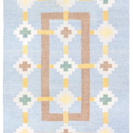 Swedish Flat Woven Rug With Initials (GK) BB8612
