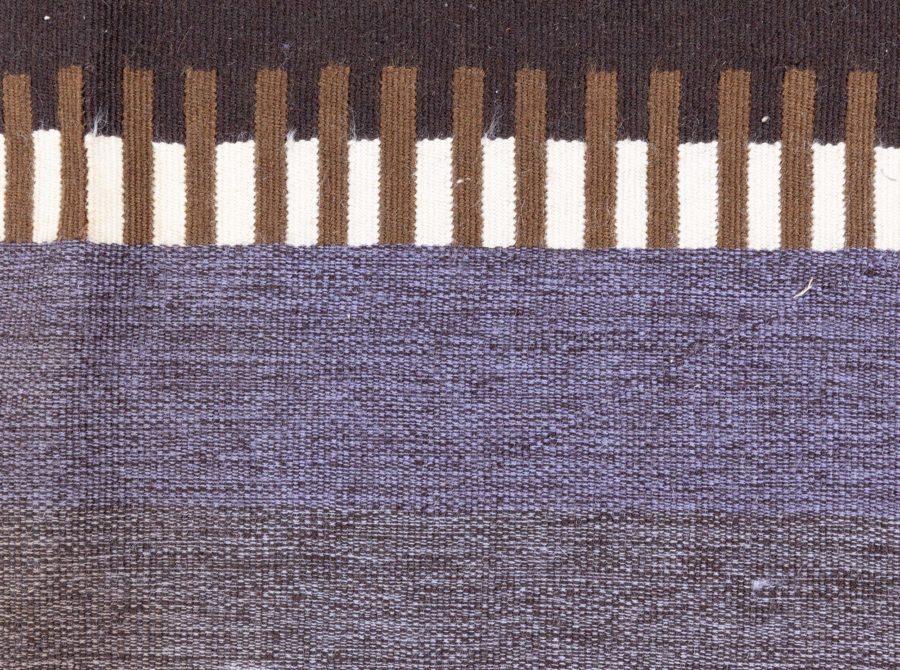 Deco Flat Weave Runner Inspired by Frank Lloyd Wright Design N12796