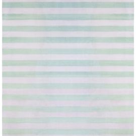 Mid-Century Indian Dhurrie Striped Light Beige Flatweave Cotton Rug BB8678