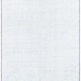 Flatweave Contemporary Solid Light Gray Hand-Knotted Carpet “Flintmist” N12820