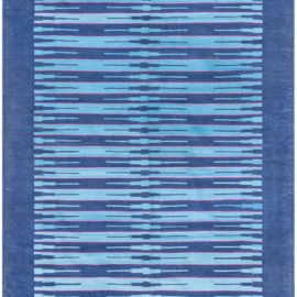 Vintage Indian Dhurrie – White Geometric Flatweave Cotton Rug BB8685