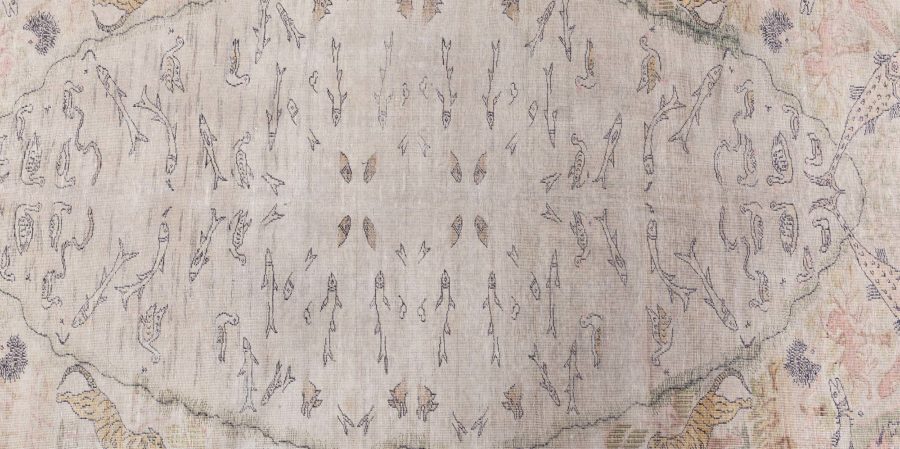 Turkish Hereke Silk Rug BB8702