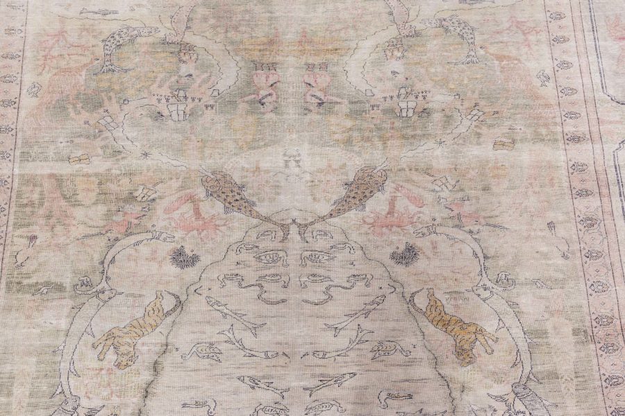 Turkish Hereke Silk Rug BB8702
