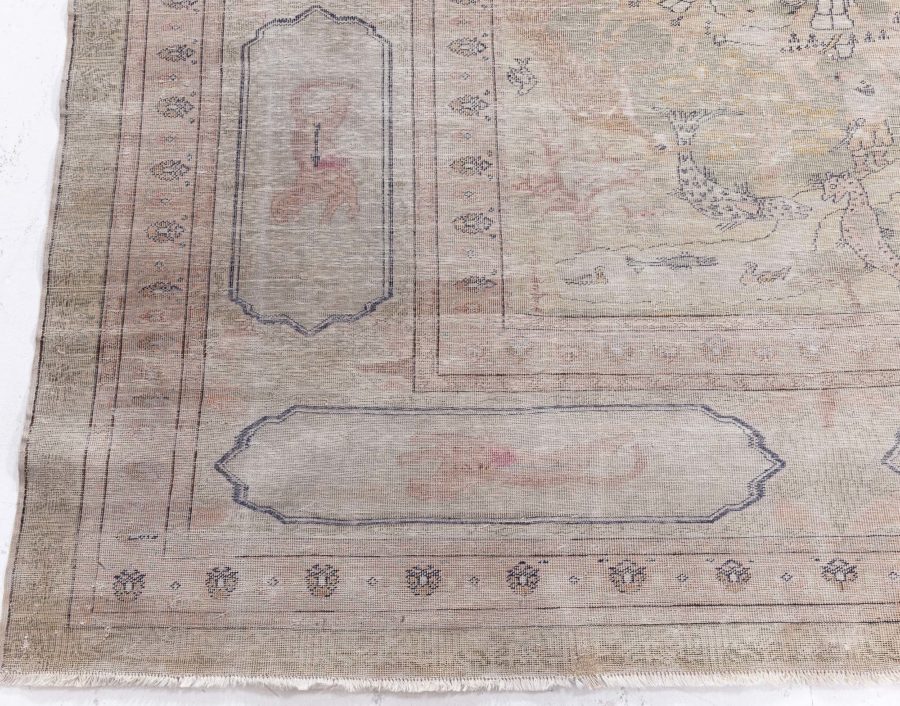 Turkish Hereke Silk Rug BB8702