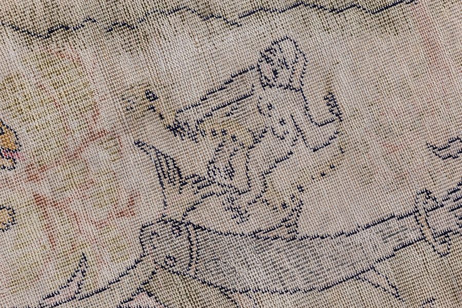 Turkish Hereke Silk Rug BB8702