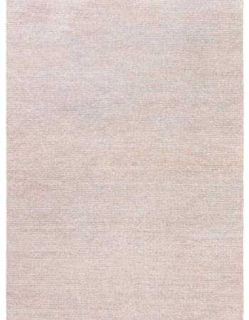 Contemporary Flatweave Solid Light Beige Wool Carpet “Alabaster” N12854 Contemporary Flatweave Solid Light Beige Wool Carpet “Alabaster” N12854