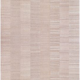 Vintage Abstract Oversized Cream Beige Hand-Knotted Wool Rug Persian BB8708