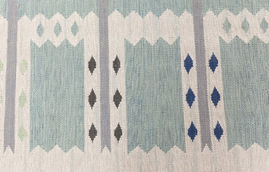 Swedish Flat Weave Rug N12872