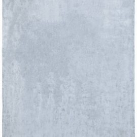 Contemporary Solid Silken Blue Hand-Knotted Silk Rug “ciel N12867
