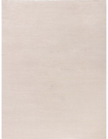 Contemporary Flatweave Solid Light Beige Wool Carpet “Alabaster” N12854 Contemporary Flatweave Solid Light Beige Wool Carpet “Alabaster” N12854