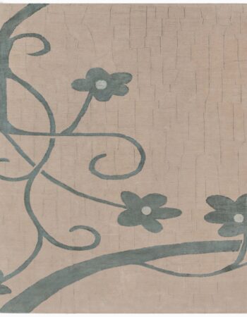 Contemporary Flatweave Solid Light Beige Wool Carpet “Alabaster” N12854 Contemporary Flatweave Solid Light Beige Wool Carpet “Alabaster” N12854