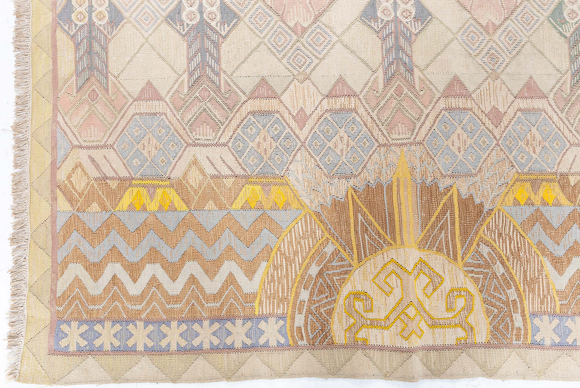 Swedish Tapestry Woven Rug by Anna Ankarcrona BB9012 Swedish Tapestry Woven Rug by Anna Ankarcrona BB9012
