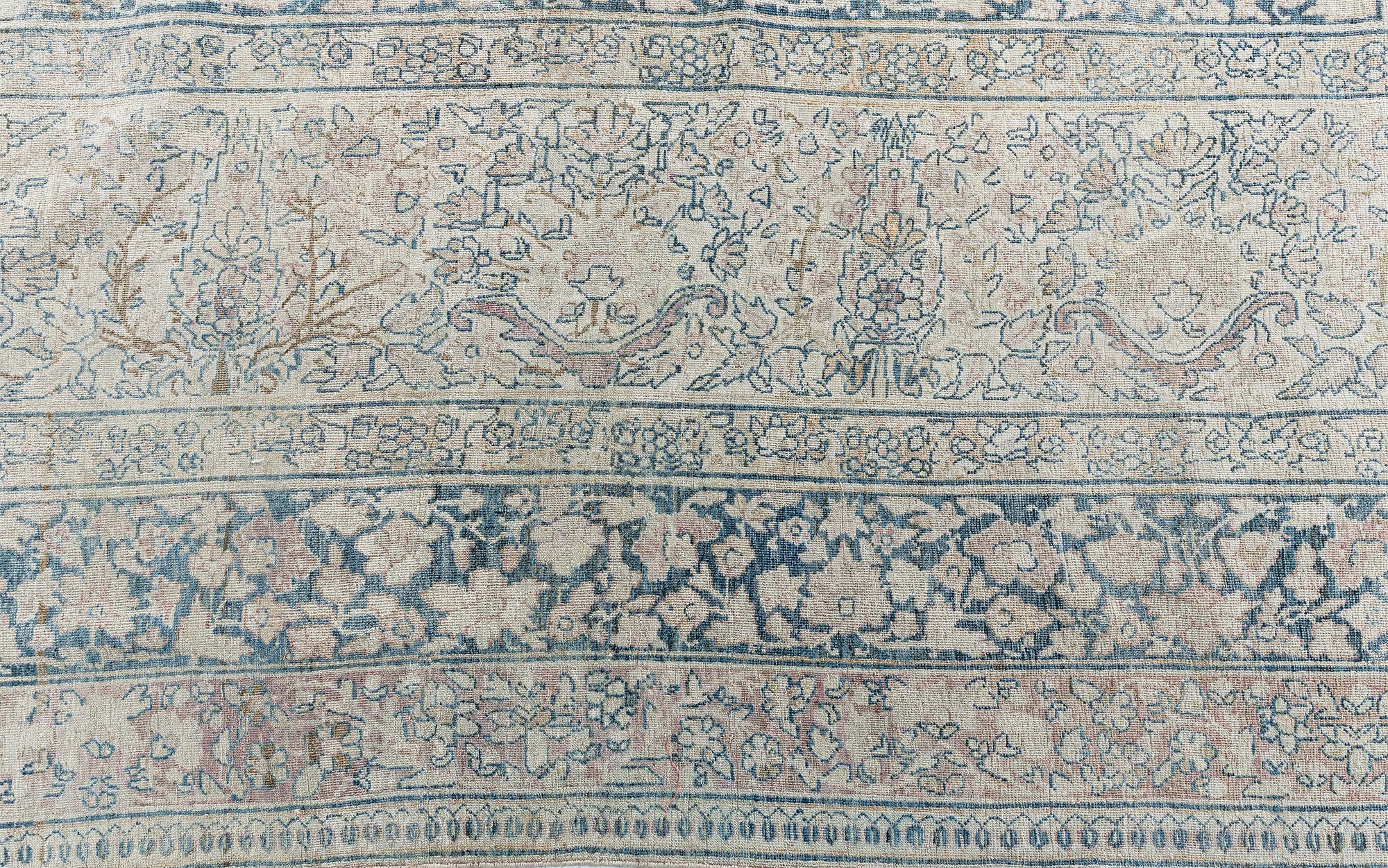 Antique Kirman Persian Allover Light Gray Hand-Knotted Wool Rug – Circa 1900 BB9033 Antique Kirman Persian Allover Light Gray Hand-Knotted Wool Rug – Circa 1900 BB9033