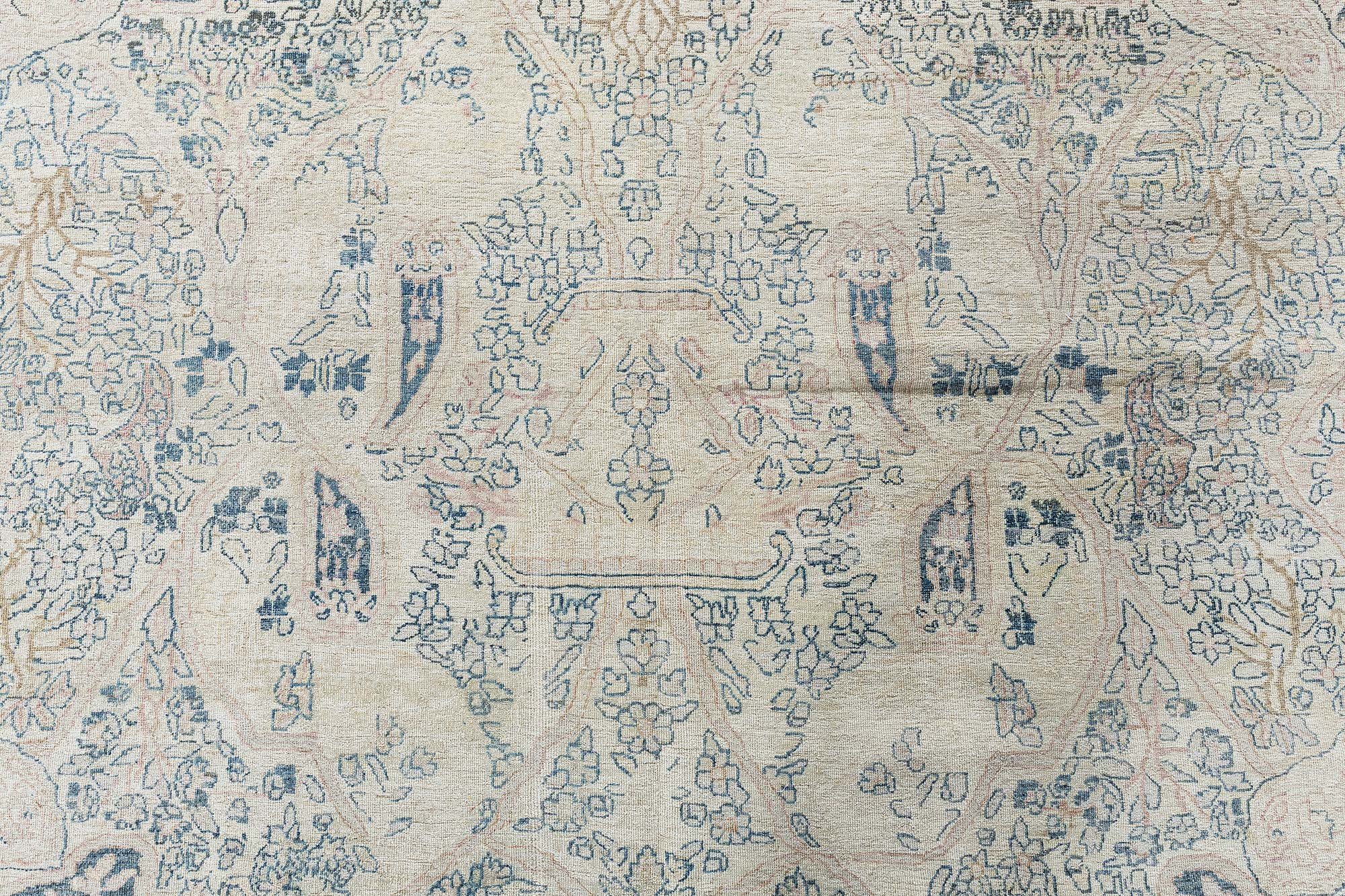 Antique Kirman Persian Allover Light Gray Hand-Knotted Wool Rug – Circa 1900 BB9033 Antique Kirman Persian Allover Light Gray Hand-Knotted Wool Rug – Circa 1900 BB9033
